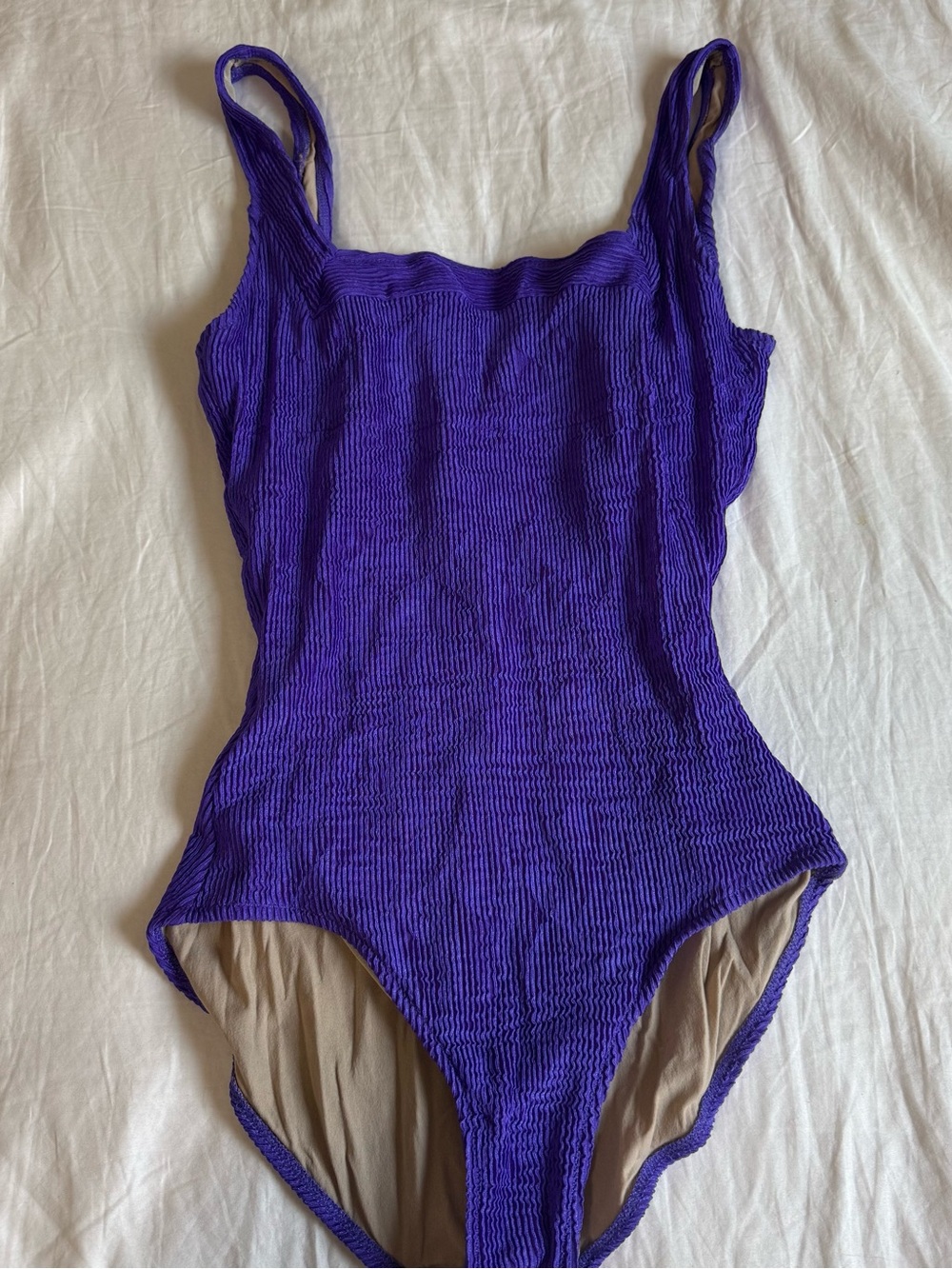 Gottex Purple Textured One-Piece Swimsuit